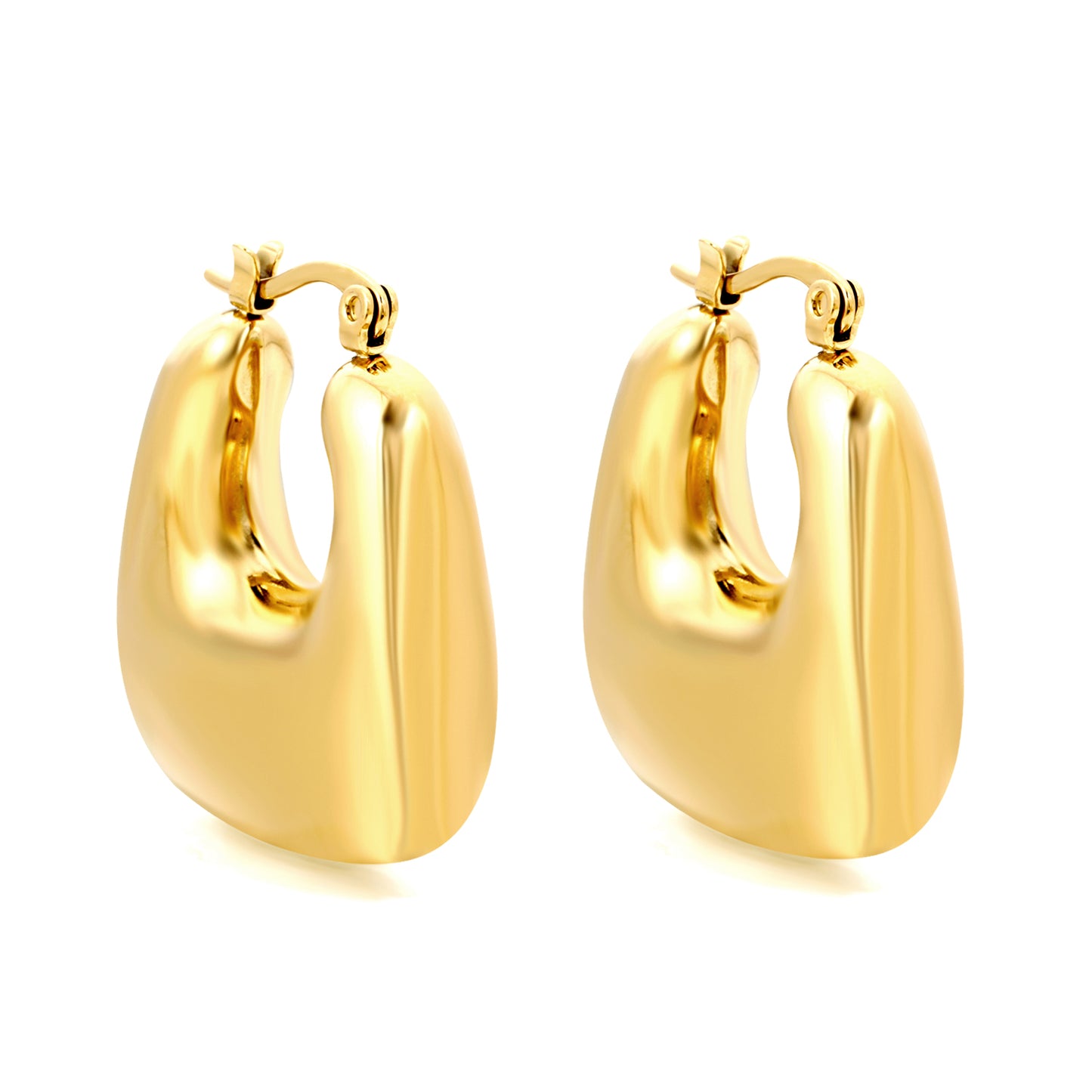 Wholesale Elegant Crescent - Shaped Gold Earrings for Fashion Wholesalers