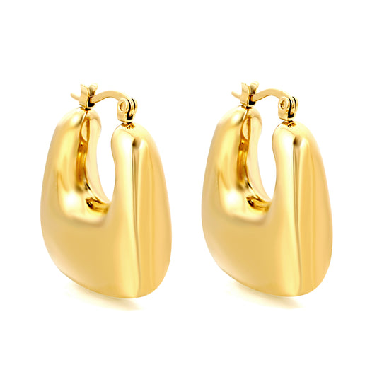 Wholesale Elegant Crescent - Shaped Gold Earrings for Fashion Wholesalers