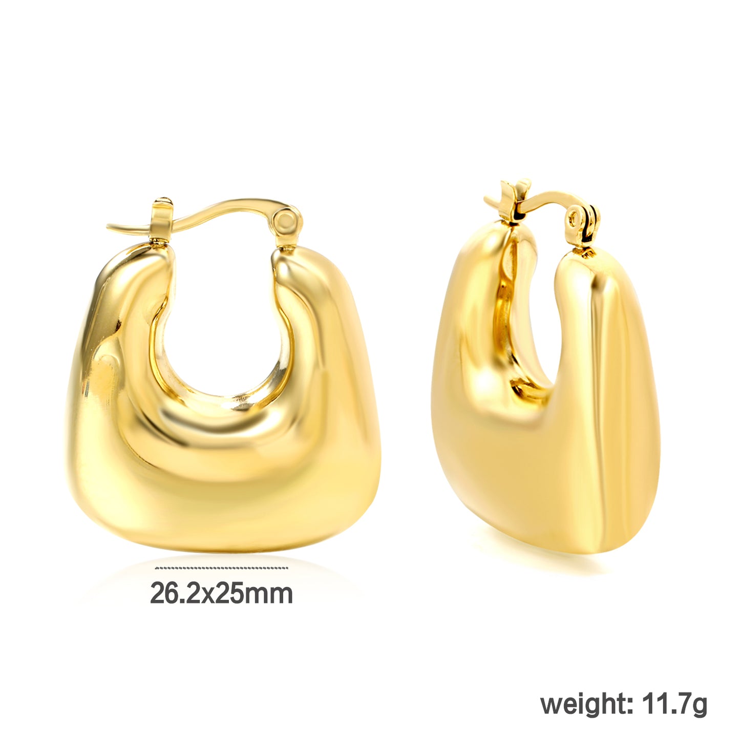 Wholesale Elegant Crescent - Shaped Gold Earrings for Fashion Wholesalers