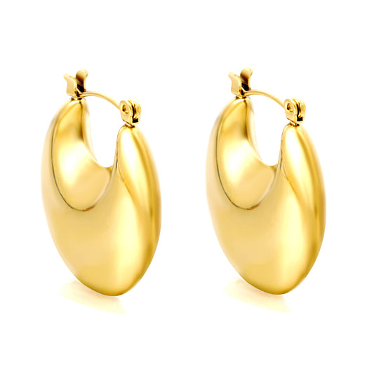 Wholesale Hollow - Patterned Gold U - shaped Earrings for Accessory Vendors