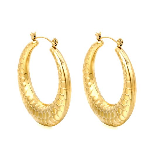 Wholesale Sleek Curved Gold Hoop Earrings for Jewelry Suppliers