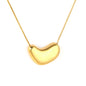 Wholesale 18K Gold Plated Pod-Shaped Pendant Necklace Organic Curve Minimalist Natural