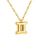 Wholesale 18K Gold Plated Zodiac Sign Necklace Astrological Symbol Pendant Delicate Chain Celestial Luxury