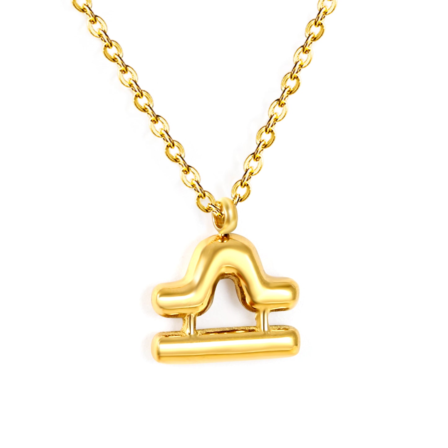 Wholesale 18K Gold Plated Zodiac Sign Necklace Astrological Symbol Pendant Delicate Chain Celestial Luxury