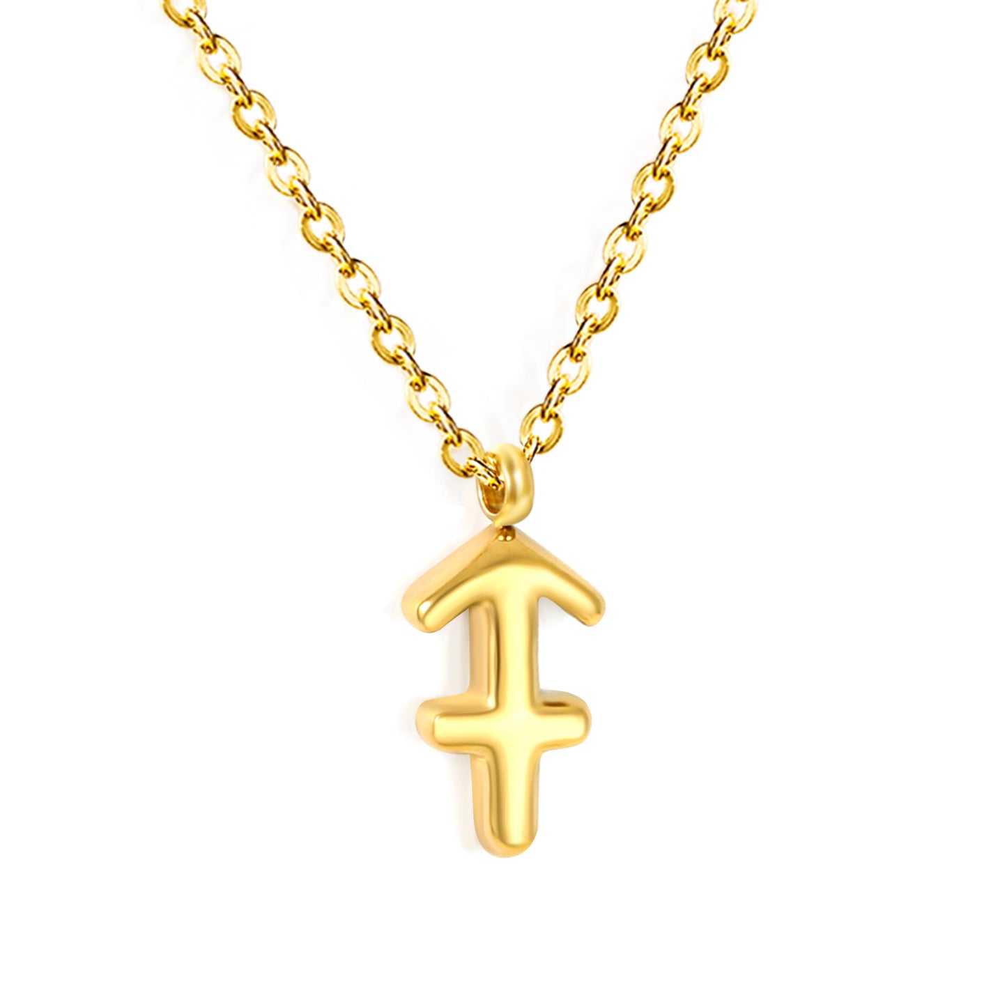 Wholesale 18K Gold Plated Zodiac Sign Necklace Astrological Symbol Pendant Delicate Chain Celestial Luxury