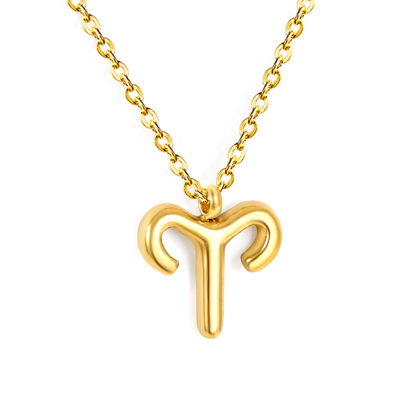 Wholesale 18K Gold Plated Zodiac Sign Necklace Astrological Symbol Pendant Delicate Chain Celestial Luxury