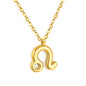 Wholesale 18K Gold Plated Zodiac Sign Necklace Astrological Symbol Pendant Delicate Chain Celestial Luxury