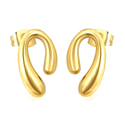 Wholesale Stainless Steel Drop N Shape Earrings