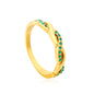 Wholesale 18K Gold Plated Twisted Band Ring Diamond & Gemstone Options Multi-Color Festival Luxury
