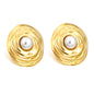 Bulk Spiral Pearl Hoops Modern Motion