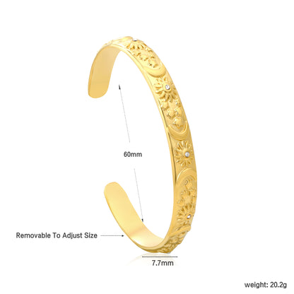 Wholesale Stainless Steel Celestial Star Moon Sun Bracelet