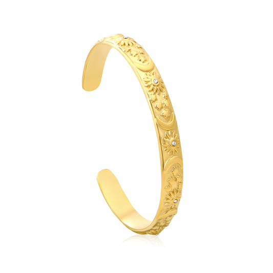 Wholesale Stainless Steel Celestial Star Moon Sun Bracelet