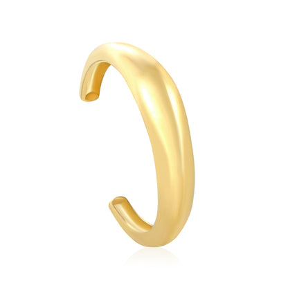 Bulk 18K Gold Plated Contemporary Irregular C-Shaped Bracelet