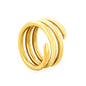 Wholesale 18K Gold Plated Multi-Loop Stacking Ring Interwoven Circle Sculpture Light Luxury