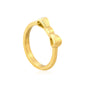 Wholesale 18K Gold Plated Bow Motif Ring Delicate Festive Accent Holiday Celebration Jewelry