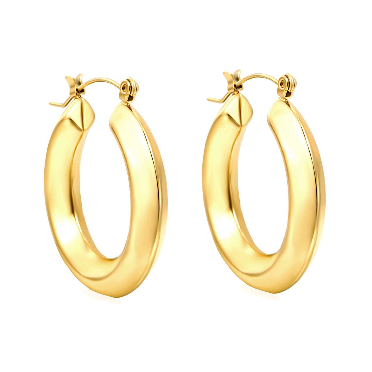 Wholesale Simple Gold Hoop Earrings for Fashion Distributors