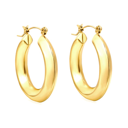 Wholesale Simple Gold Hoop Earrings for Fashion Distributors