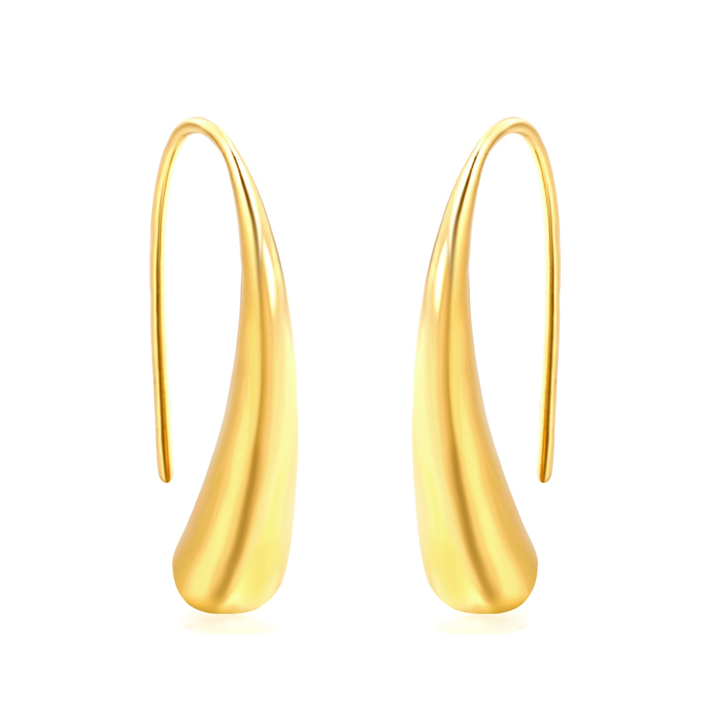 Wholesale Long Arc Earrings Fluid Minimalist