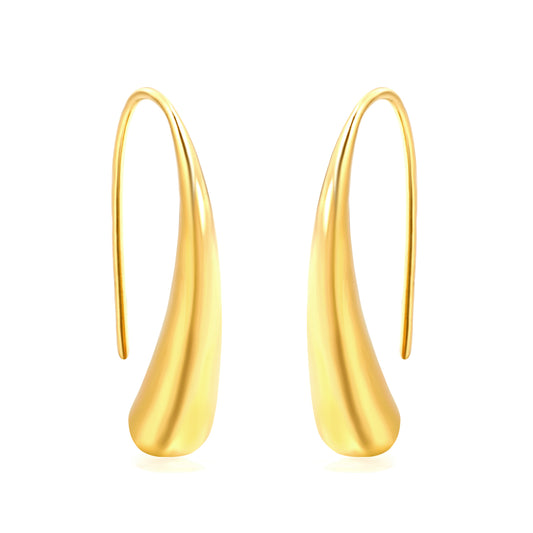 Wholesale Long Arc Earrings Fluid Minimalist