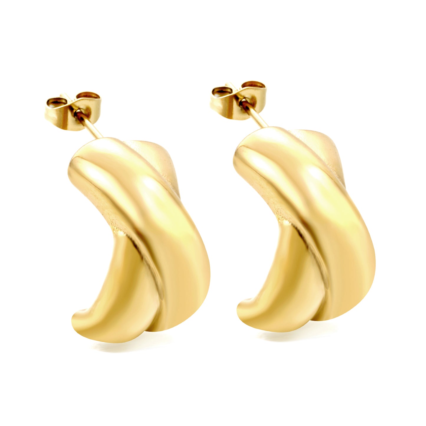 Bulk Crescent Shaped Earrings Sleek Design