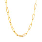 Bulk 18K Gold Plated Modern Long Flat Cross Charm Necklace