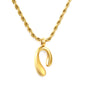 Wholesale stainless steel long and short n shape pendant necklace twist chain
