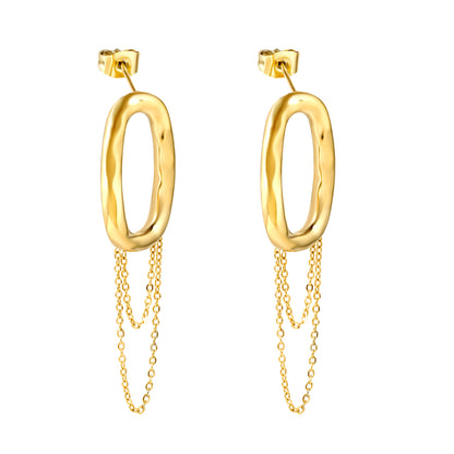 Wholesale Teardrop Shaped Stud Earrings Elegant Minimalist