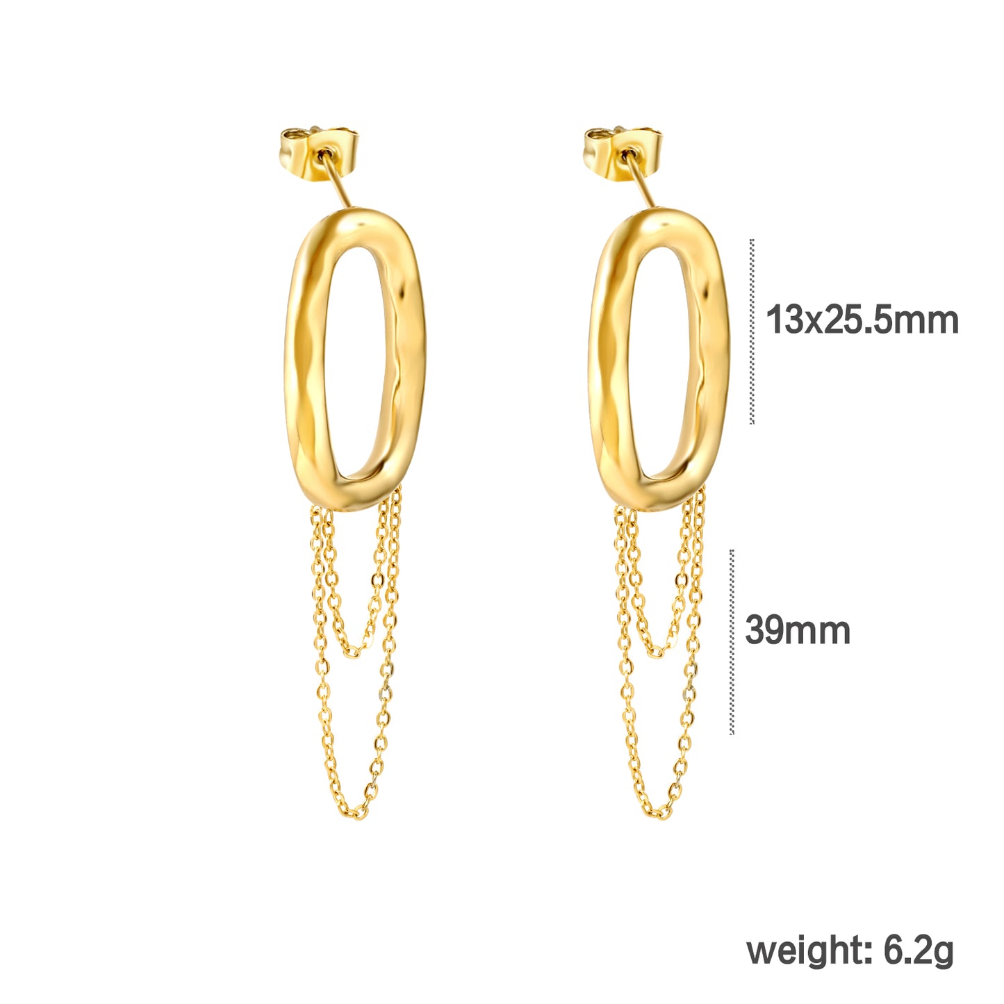 Wholesale Teardrop Shaped Stud Earrings Elegant Minimalist