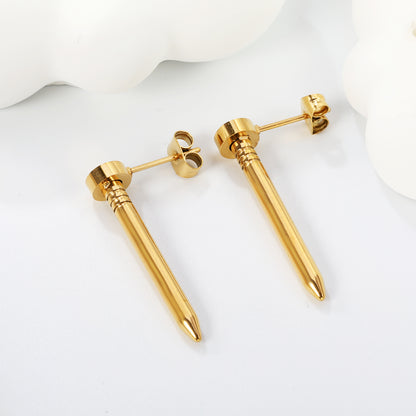 Bulk Spiral Stud Earrings Smooth Design