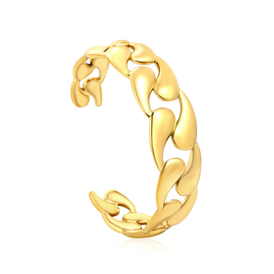 Wholesale Stainless Steel Elegant Thick Wide Bangle Bracelet