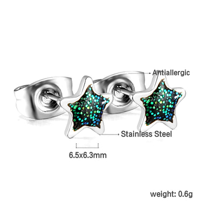 Wholesale 18K Gold Special Star Earrings Sparkling Design Fast Production
