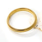 Wholesale 18K Gold Vertical Ribbed Texture Bracelets in Various Sizes