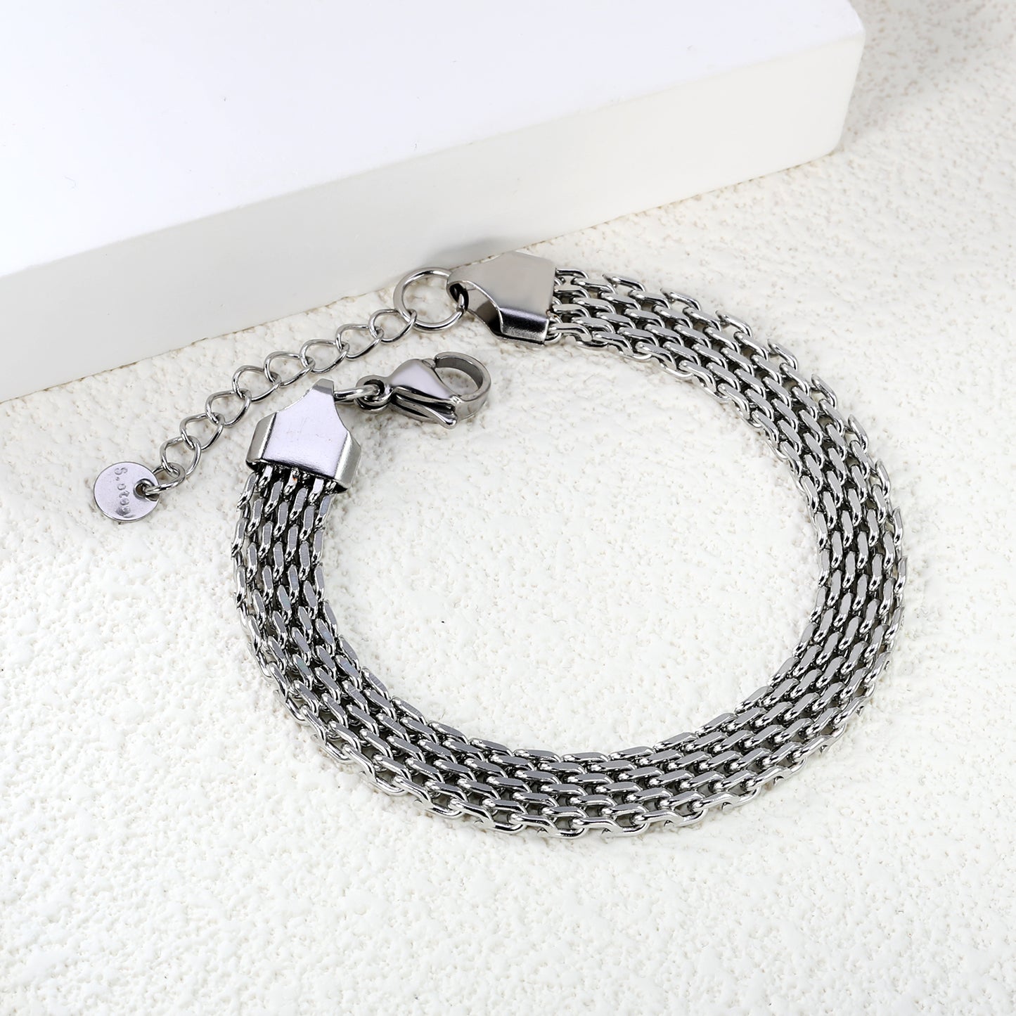 Wholesale 18K Gold Plated Multi-Strand Braided Chain Bracelet Retro Luxe