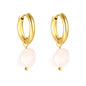 Wholesale Pink drop Hoop Earrings Delicate Style