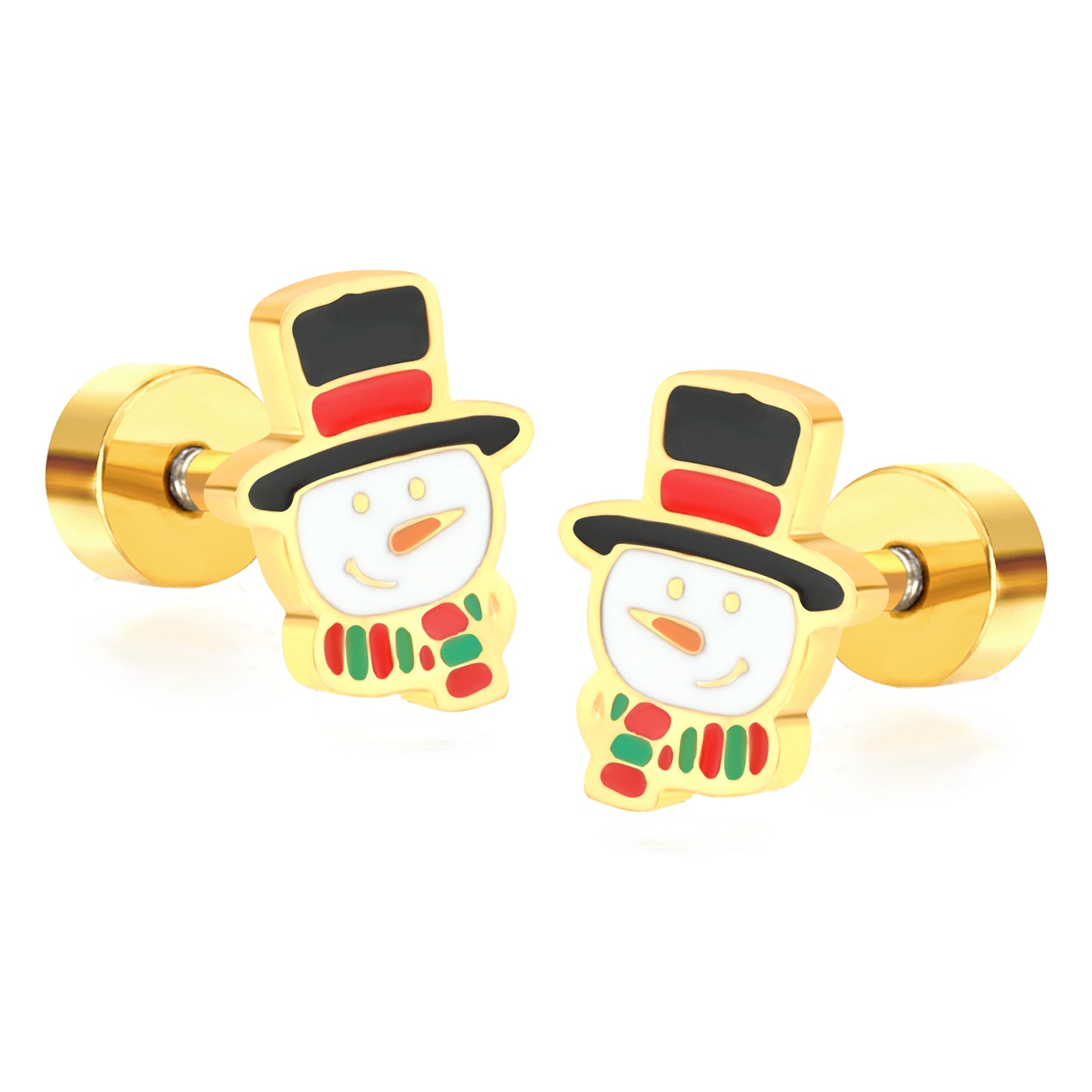 Wholesale 18K Gold Cupcake Stud Earrings Cute Style