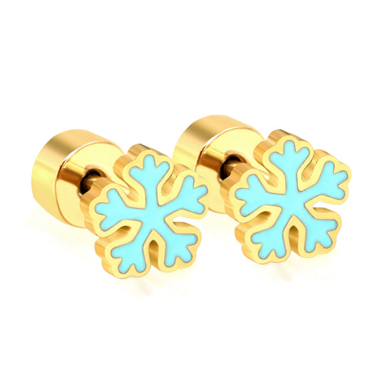 Wholesale 18K Gold Soccer Ball Stud Earrings Dynamic Style