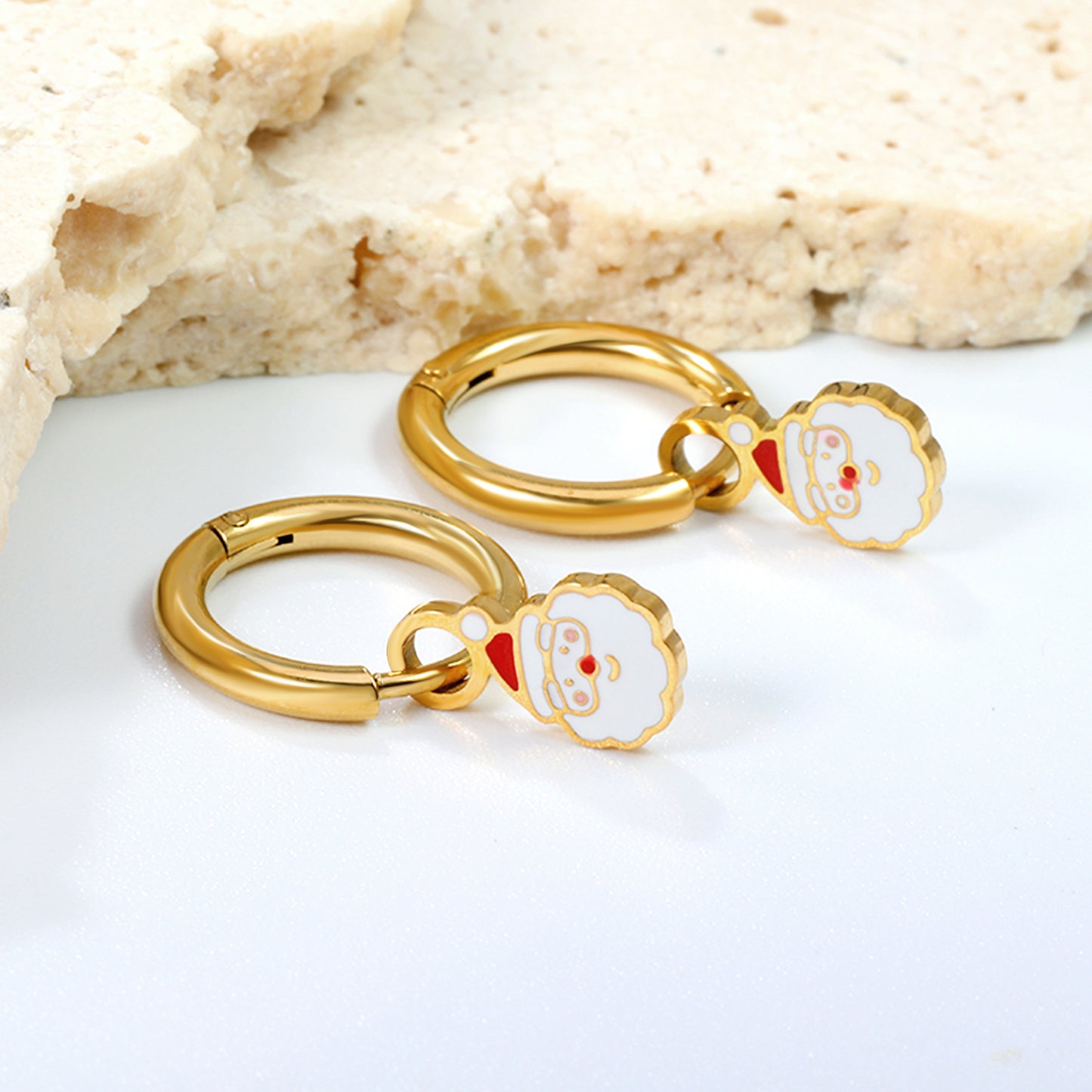 Wholesale Christmas Hoop Earrings Holiday Cheer