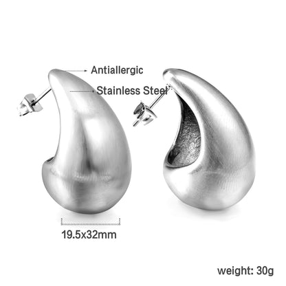 Bulk Teardrop Gold Earrings Streamlined Design