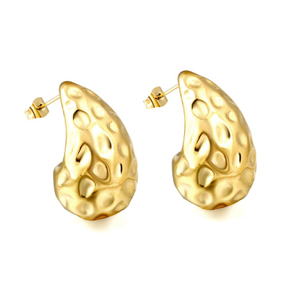 Wholesale Textured Crescent Earrings Artisan Unique