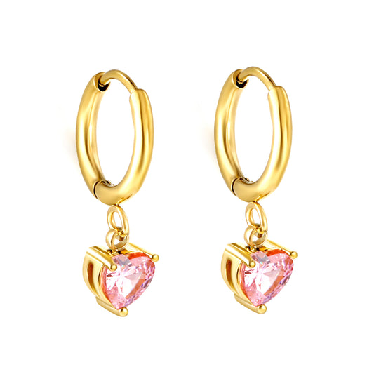 Bulk Pink Round Hoop Earrings Minimalist Elegance