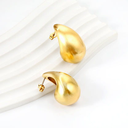 Bulk Teardrop Gold Earrings Streamlined Design
