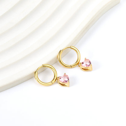 Bulk Pink Round Hoop Earrings Minimalist Elegance