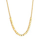 Wholesale Stainless Steel Gold Tone Geometric Link Necklace Modern Minimalist