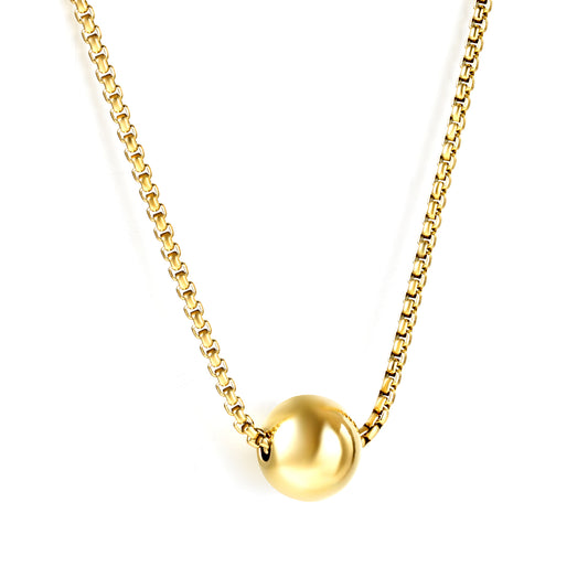 Bulk Stainless Steel Bead Pendant Necklace