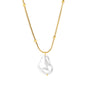 Wholesale Stainless Steel White Pendant Necklace Pure Style