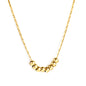 Bulk Stainless Steel Gold Bead Chain Necklace Classic Style