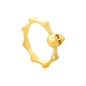 Wholesale 18K Gold Plated Wave Edge Ring Orbital Connector Futuristic Architecture