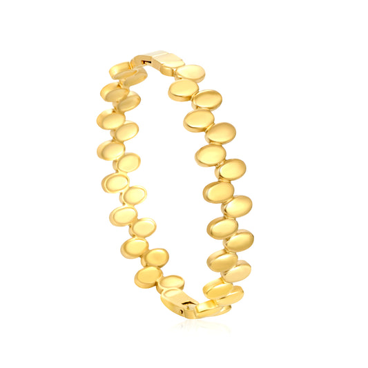 Wholesale Stainless Steel Luxe Thick Wide Bangle Bracelet