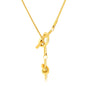 Wholesale 18K Gold Plated Knot Pendant Necklace Textured Detail Industrial Vintage Minimalist