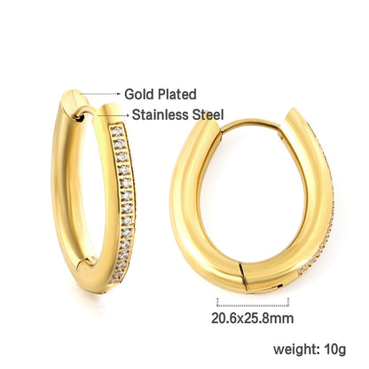 Wholesale Gold Hoop Earrings with Sparkling Diamond Accents for Jewelry Retailers